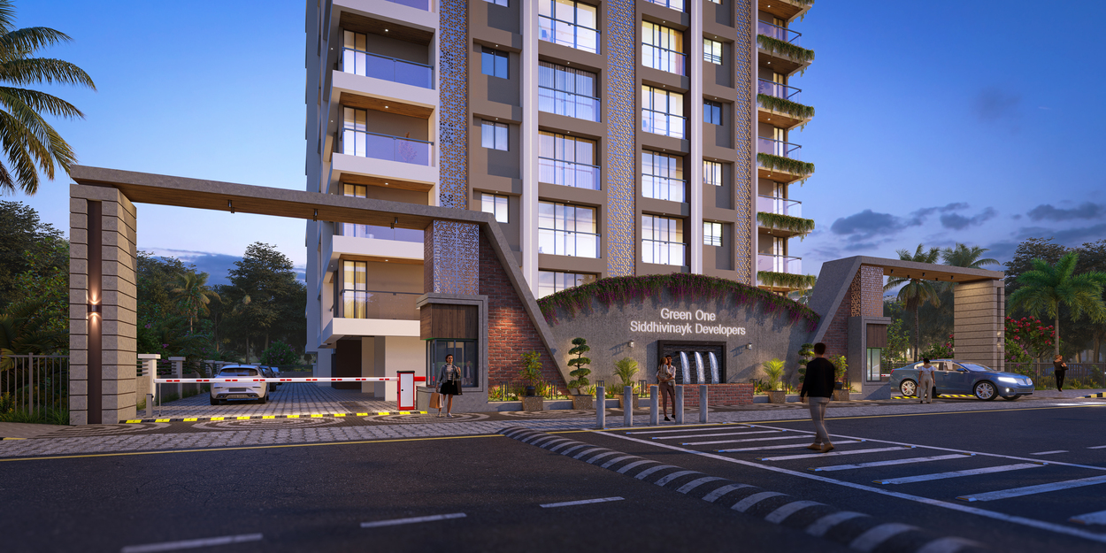 Green One Entrance Gate